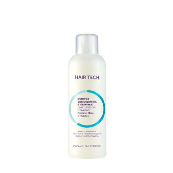 Hair Tech Shampoo mit Keratin & Vitamin E 1000ml